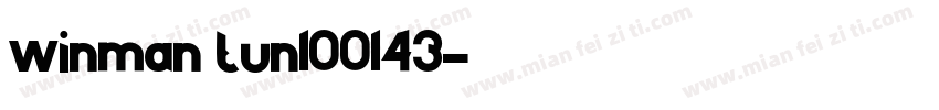 winman tun100143字体转换